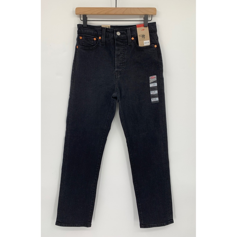 Levis Wedgie Straight Jeans Women 28 Button Fly Cotton Denim Pants (28x28) NEW